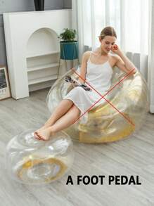 1pc Inflatable Sequin Sofa, Inflatable Camping Chair, Inflatable Slouchy Sofa, Inflatable Chair, Foldable Portable Inflatable Chair, Suitable For Living Room, Bedroom, Reading Room, Bedroom, Balcony, Outdoor Camping, Easy To Store And Carry, Leisure And Entertainment, Dormitory, Backrest Chair - Multicolor - View 14