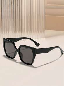 1副猫眼超大款复古时尚女式眼镜，轻盈奢华镜框，适合夏季海滩度假、户外活动和旅行。 - 彩色 - 查看 6