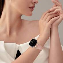 40mm 41mm 42mm 44mm 45mm 38mm 46mm 49mm 女士表带 - 超薄精致，防汗舒适 - 简约优雅时尚 - C形金色表扣设计 - 兼容苹果系列 10 9 Ultra SE 8 7 6 5 4 3 2 1 - 替换表带配件 - 粉色 - 查看 5