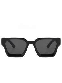 1 pieza/2 piezas/3 piezas/10 piezas Gafas con marco cuadrado grueso, gafas de moda rectangulares gruesas unisex para fotografía callejera, bares, clubes, festivales de música, decorativas, adecuadas para todos los tipos de rostro