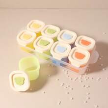 50ml Baby Food Tray, Steamer Mold, Meal Prep Storage Freezer Trays, Infant Puree Ice Cube Tray - Multicolor - View 2
