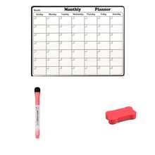1pc Dry Erase Magnetic Refrigerator Calendar,Marker And Eraser Options Available, Non-Ghosting Dry Erase Calendar For Wall, Kitchen, Or Desk, Premium White Surface, Easy To Clean, Stain Resistant, Includes 1 Colored Dry Erase Markers And Red Eraser, Stay On Track And Organize Your Month With This Convenient Calendar, Useful For Tracking Goals, To-Do Lists, And Appointments. - Multicolor - View 13