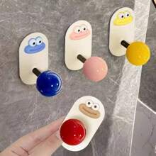 Dopamine Bathroom Hook, Plastic Wall Mounted Towel Rack, Non Perforated Strong Load-Bearing Adhesive Hook, Household Wall Mounted Bathroom Towel Adhesive Hook, Casual Style, Easy To Install, Strong Load-Bearing Adhesive Hook, Used For Household Use.