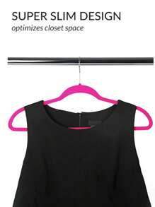 Magma Life 50 Ganchos de Terciopelo para Ropa, Gancho Plateado Giratorio de 360 Grados, Adecuado para Todo Tipo de Ropa, Antideslizante