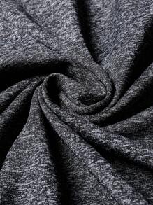 新款男士夏季短袖 T 恤，插肩袖亨利领印花图案，舒适休闲度假户外运动 T 恤