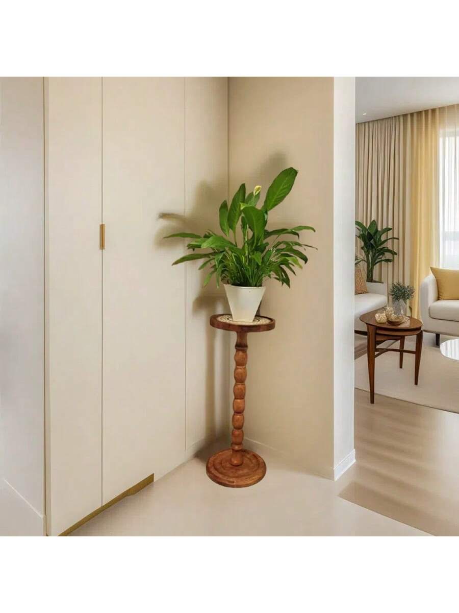 طاولة خشبية دائرية عصرية الأبعاد 24 سم العمق * 24...