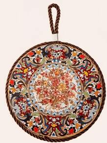 1 Piece/2pcs Ceramic Insulation Mat, Round, Anti Slip, Heat-Resistant Placemat, Perfect Hot Dish Mat, Chic, Daisy Flower, Ceramic Table Mat Heat-Resistant, Easy To Clean Coaster, Can Be Hung And Stored, Nordic Court Style, Retro Style, High-End Sensory Dish, Clay Pot Heat-Resistant, Table Mat, Household High Temperature Resistant/Household Thick Insulated Gloves Oven Baking Heat Resistant Gloves Kitchen Steaming Box Microwave Oven Special Gloves - Multicolor - View 17