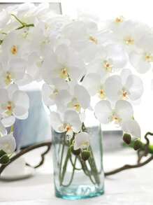 1/3/5pcs 27 Inch Artificial Phalaenopsis Flowers Branches Real Touch Orchids Flowers For Home Office Wedding Decoration For School Dormitory, Valentine's Day Gifts,Mother's Day Gifts,Artificial Plants,Office, Party, Holiday, Birthday, 4 Seasons Home, Door, Hotel, Restaurant, Living Room, Bedroom, Wedding, Kitchen, Garden,Decorative Style,Party And Holiday Decorations - White - View 6