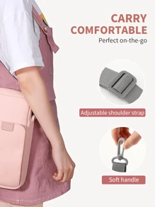 Tablet Sleeve Bag Carrying Case With Storage Pockets Fits New 11-Inch IPad Pro M4/IPad Air M2 2024, IPad Air 5/4 10.9, IPad Pro 11, IPad 10/9/8th 10.9/10.2, Tab S8/S9 11, Pink - 粉色 - 查看 6