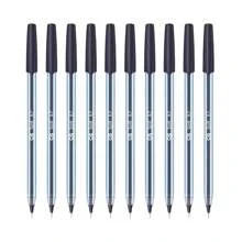 Kit 10 Scrit Ballpoint Pens Needle Tip 0.7mm Cis - 黑色 - 查看 1