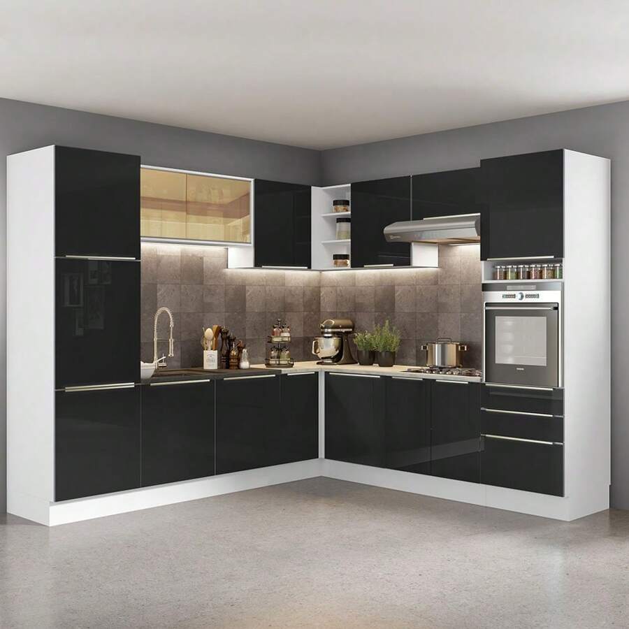 MADESA Baker's Racks - Black and White - View 1