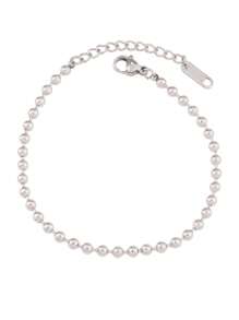 2pcs 2/3/4mm Bead Bracelet Stainless Steel Beads Chain Bracelets Blank Base For DIY Bracelet Jewelry Making Accessories - DIY Chains - View 18