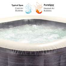 Intex Spa hinchable cuadrado 4 personas 175x175 cm, diseño Greystone, burbujas aire caliente, calentador integrado, sistema de filtración S2, cloración salina, fácil montaje, para exteriores ✅ Entrega 24/48h a España (península) - Multicolor - Ver 9