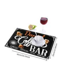 1pc Fashionable Creative Coffee Cup, Personalized Name, Suitable For Kitchen, Coffee Bar, Restaurant Decoration Tableware, Home Decor - Multicolor - View 3