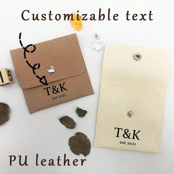 1 pieza Bolsa de ahorro personalizada, bolsa de joyas portátil, bolsa de joyas pequeña para mujer. Organizador de joyas para el hogar simple, organizador de viajes, bolsa de almacenamiento pequeña exquisita para aretes, bolsa de joyas de viaje para aretes, anillos, collares, pulseras, bolsa de almacenamiento portátil, bolsa de joyas linda, esenciales de regreso a la escuela, regalos memorables de vacaciones, regalos de dama de honor y artículos esenciales de viaje, bolsa de exhibición portátil de doble nivel, bolsa de almacenamiento de joyas pequeña