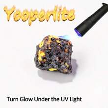 2 件/4 件/7 件不对称天然水晶石、火焰石、荧光反应、水族馆和家居装饰