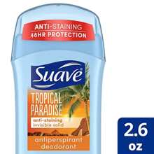 Suave Deodorant For Women, Tropical Paradise – Invisible Solid Antiperspirant Deodorant Stick, 48H Protection, Anti-Staining, Cruelty-Free, Scented, 2.6 Oz Pack Of 1 - Multicolor - View 2