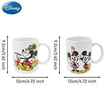 1 Cốc sứ hình chuột Mickey Disney được cấp phép chính thức 400ml Thiết kế nhân vật Minnie Donald Daisy Pluto cổ điển Hoàn hảo cho bữa sáng Cốc đựng nước cà phê Văn phòng tại nhà Bếp Lễ hội Giáng sinh Quà tặng sinh nhật - Hoa Mickey MN-84322 - Xem 2