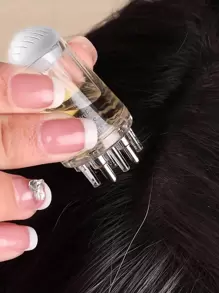 1 个迷你油梳、头皮按摩器、头发生长精华梳、精华液、营养液、护发素、精油涂抹器（用于将液体或油精确输送到发根）、发夹、发饰 - 彩色 - 查看 1