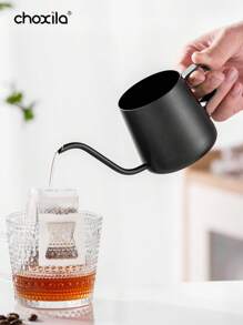 choxila 1件不锈钢咖啡壶 250ml/350ml/600ml咖啡壶 家用黑色细口壶 挂耳咖啡手冲壶 返校