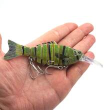 1개 다관절 인조미끼에 혈구 슬롯 훅, 리얼리스틱 크랭크베이트 낚시 미끼, 배스/송어를 위한 낚시 기어 및 액세서리 - 멀티컬러 - 보기 5