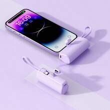 Mini carregador portátil de 5000 mAh compatível com 16/15/14/13/12/11/XR/XS/X/8/7/6, com certificação MFi, ultracompacto, 20 W, PD, carregamento rápido, bateria pequena e fofa