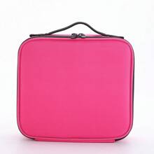 Maletín de maquillaje profesional portátil para artistas de maquillaje, bolso de cosméticos con espejo, impermeable, organizador de gran capacidad para el cuidado de la belleza y las uñas