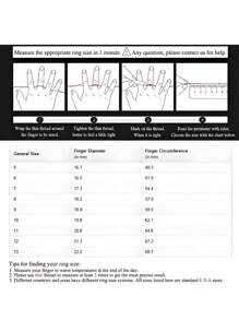 1 件全新男士专属不锈钢戒指，镶嵌碳纤维元素，简约珠宝 - 1366金色 - 查看 6