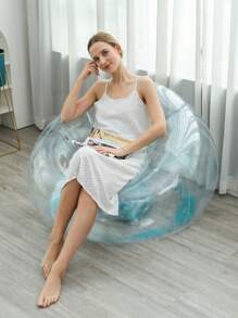 1pc Inflatable Sequin Sofa, Inflatable Camping Chair, Inflatable Slouchy Sofa, Inflatable Chair, Foldable Portable Inflatable Chair, Suitable For Living Room, Bedroom, Reading Room, Bedroom, Balcony, Outdoor Camping, Easy To Store And Carry, Leisure And Entertainment, Dormitory, Backrest Chair - Multicolor - View 11