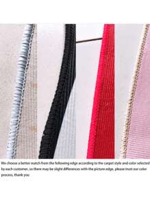 1pc Vintage Brick Pattern Printed Semi-Circular Entryway Rug, Washable Water Absorbent Bathroom Mat, Suitable For Living Room, Bedroom, Bathroom, Kitchen, Home & Room Decor - Multicolor - View 8