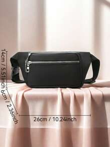 女士腰包/胸包/斜挎包/臀包，尼龙材质，轻便防水，加厚设计，多隔层，简约小巧，适合女性运动、购物、通勤、度假、旅行、徒步、骑行、跑步、校园等各种场合，也是理想的母亲节礼物。简约休闲风格，时尚优雅。