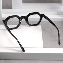 Unisex Fashion Plain Glass Casual Glasses, Suitable For Office, Parties, Daily Use, Computer & Phone Eye Protection