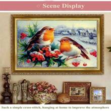 SNA 2025 New Style Two Birds Cross Stitch Kit 11ct Count Print Canvas Cross Stitches Needlework Embroidery DIY Handmade Home Decoration Gift