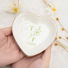 Customized Name Ring Dish, Personalized Ring Dish, Custom Jewelry Dish, Wedding Rign Holder, Engagement Gift For Her, Wedding Gift, Bridal Shower Gifts, Multi-Functional, Colorful, Modern, Custom, Personalized, Unique, Ideal Gifts For Him, Ideal Gifts For Her, Boyfriend, Dad, Girlfriend, Mom, Family, Friends, Tea Room, Home, Garden, Office, For Anniversaries, For Valentine's Day, For Mother's Day, For Birthdays, For Father's Day, For Graduation, For Weddings, For Housewarming, Home Decor, Home Decor