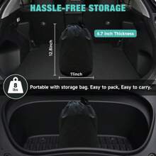 Umbrauto Inflatable SUV Air Mattress Fit For TeslaModel Y Mattress Portable Trunk Camping Bed Foldable Travel Sleeping Pad With Air Pump And Storage Bag For Outdoor - Xám - Xem 6