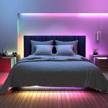 1 件 3.28 英尺/6.56 英尺/9.8 英尺/13.1 英尺/16.4 英尺/32.8 英尺/49.2 英尺/65.6 英尺 RGB 5050 LED 灯带，USB 3 键控制器，适用于派对氛围装饰、家居装饰、客厅、卧室、电视背光、环境照明、房间装饰用品、LED 灯、小夜灯、Luz Led - 多色光 - 查看 6