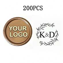 200 Pcs Wax Seals Stickers, Custom Logo Wax Stickers, Handmade Wax Seal Stickers For Wedding Invitation, Self-Adhesive Envelope Wax Stickers-Bronze,Back To School,School Supplies,Multi-Functional,Ornamental,Reusable,Modern,Colorful,Cute,Vintage,Cartoon,Kawaii,Custom,Personalized,Unique,Customized,Workers,Clients,Students,For Business/Work/Office,For School,School Supplies,Back To School,For Office,For School,For Classroom,For Teacher Gifts,For University,For Colleague,For Dorm Rooms,For Teacher,For Boys And Girls,For Teenagers,Junior High School Students,Middle School Students,High School Senior High School Students,College Students,University Students,Freshman,Sophomore,Underclassmen
