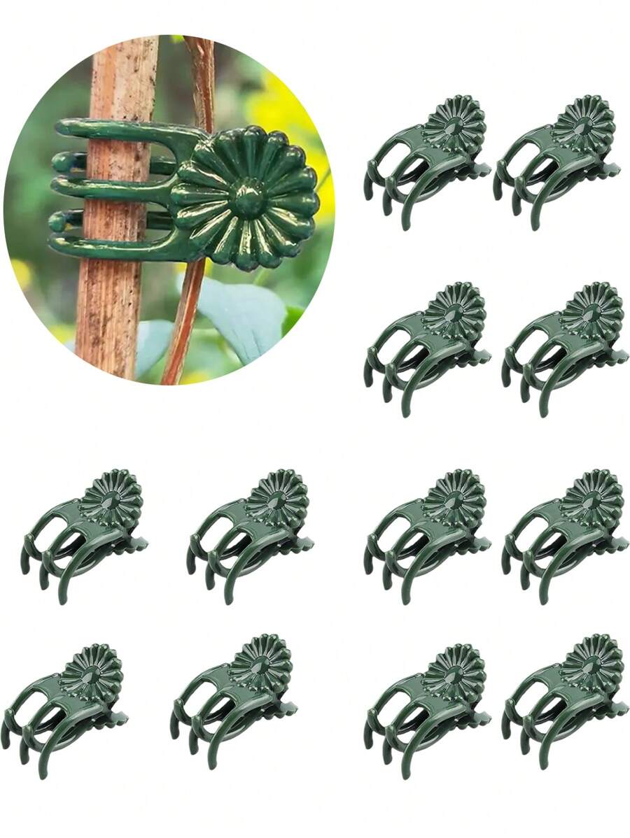 60 chiếc/40 chiếc-Kẹp cây lan, Kẹp thân cây, Dụng cụ làm vườn, Giá đỡ cây cho cây leo trong nhà, Dụng cụ leo tường cây xanh Kẹp cố định cây xanh Móc leo Vòng khóa xanh Thiết bị cố định cây xanh không để lại dấu vết - Nhiều màu - Xem 1