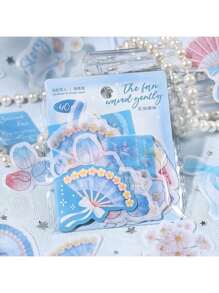 40pcs/Pack Cartoon Pattern Decorative Stickers, Vintage Aesthetic Sticker Sheets, DIY Crafts, Holiday Gifts, Scrapbook, School Supplies (4 Assorted Styles) - Multicolor - View 6