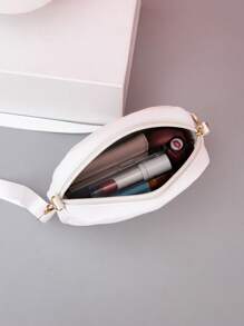Bolso de hombro y cruzado de moda nuevo para mujeres, adecuado para teléfono y maquillaje - Blanco - Ver 7