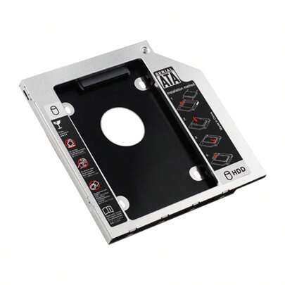 Aluminum Optical Drive Case 12.7mm Hard Drive Bay SATA 3.0 Case for 2.5 Inch SSD DVD-ROM Enclosure Adapter Hard Drive Bay