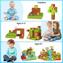 ODAPTO Bloques magnéticos para niños, juguetes de construcción con imanes, regalo actualizado de STEM y sensorial para cumpleaños, Pascua, juegos de regalo de 3 4 5 6 7 8 9 10 años para niños y niñas, juguetes de bloques de construcción