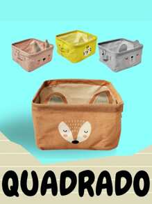Children's Animal Storage Basket, Foldable, Bedroom Decoration, Storage Of Toys, Clothes - Rabbit - View 5