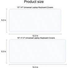 Vỏ bảo vệ bàn phím đa năng cho máy tính xách tay Notebook 13" 14" 15.6" Inch, Vỏ bảo vệ bàn phím bằng silicon siêu mỏng chống thấm nước chống bụi (Vỏ bảo vệ bàn phím máy tính xách tay đa năng 15"-17.3") - Bố cục ANSI (Phiên bản Hoa Kỳ) - Xem 3