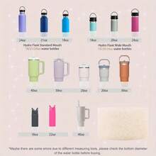 SUGAW 2 piezas Accesorios de botella de agua de silicona, Funda de taza con purpurina de 2.95 pulgadas, Tapa de pajita con flor de hibisco (se ajusta a pajitas de 10 mm), Accesorios de taza hermosos y a la moda, anti-polvo, anti-caídas, y de reducción de ruido, adecuados para fitness, actividades al aire libre, decoración de tazas, compatibles con, regalo del Día de la Madre, útiles escolares de regreso a clases