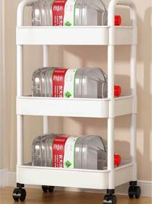 3 Tier Storage Trolley Cart On Wheels Kitchen Bathroom Laundry Rolling Rack