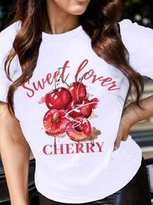Casual Versatile Solid Color Round Neck Short Sleeve T-Shirt