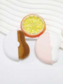 1pc Pink & White New Wavy Soft Bristle Makeup Foundation Brush, Quickly Applies Powder To Skin, With Rotating Protective Cover For Convenient Carrying And Touch-Ups, Makeup Tool - Multicolor - View 8