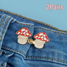 2/3/4 对可爱青蛙、草莓、蘑菇弹性腰带扣可调节腰带延长器，无缝牛仔裤腰带配件，适用于连衣裙和服饰 - 彩色 - 查看 18