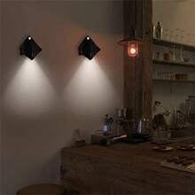 3 peças Luzes de Parede LED Modernas de Arraia com Sensor de Movimento, Adequadas para Quarto, Escada, Sala de Estar, Guarda-roupa, Entrada, Corredor, Iluminação Interna e Externa